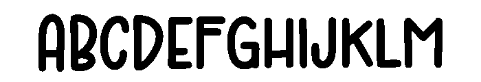 Confetti Simple Font UPPERCASE