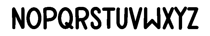 Confetti Simple Font UPPERCASE
