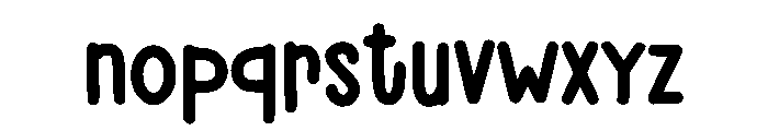 Confetti Simple Font LOWERCASE