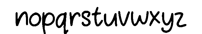 Conkerberry Font LOWERCASE