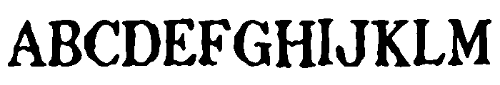 Connorstype Font UPPERCASE