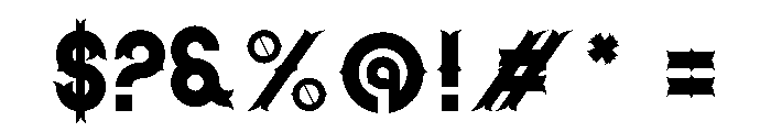 Conrod Font OTHER CHARS
