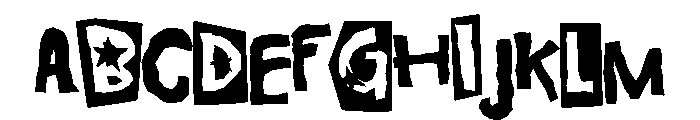 Constitution Cutout Too Font UPPERCASE