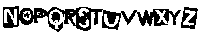 Constitution Cutout Too Font UPPERCASE