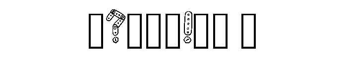 Construction Toy By Squ Regular Font OTHER CHARS