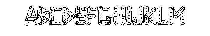 Construction Toy By Squ Regular Font UPPERCASE