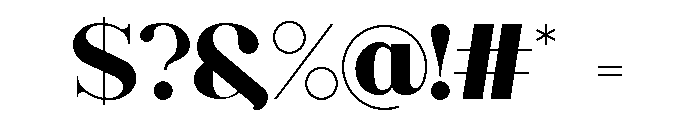 Consumer Type Headline Font OTHER CHARS
