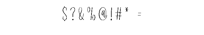Contage Signature Font OTHER CHARS