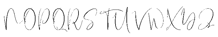 Contage Signature Font UPPERCASE