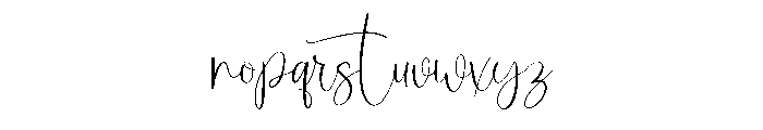 Contage Signature Font LOWERCASE