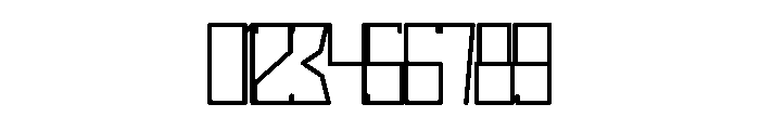 Continued Line Regular Font OTHER CHARS