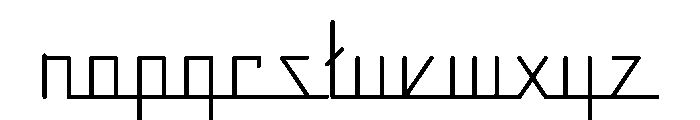 Continued Line Regular Font LOWERCASE