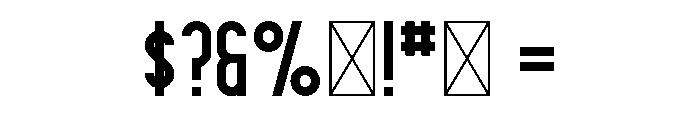 Contraband Regular Font OTHER CHARS