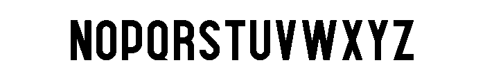 Contraband Regular Font LOWERCASE