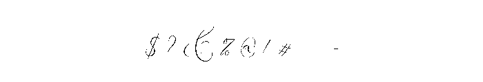 Contract Sign Font OTHER CHARS