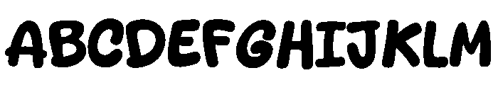 Cookie Bounce Font UPPERCASE