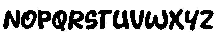 Cookie Bounce Font UPPERCASE