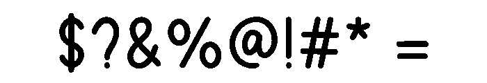 Cookie Cabin Font OTHER CHARS