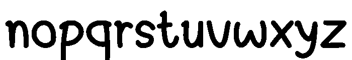 Cookie Planner Font LOWERCASE