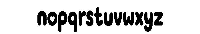 Cookie Pop Font LOWERCASE