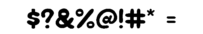 Cookie Soda Solid Font OTHER CHARS