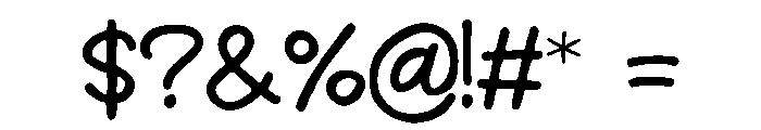 Cookiecutter Font OTHER CHARS