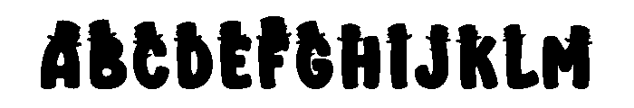 Cool Snowman Font UPPERCASE
