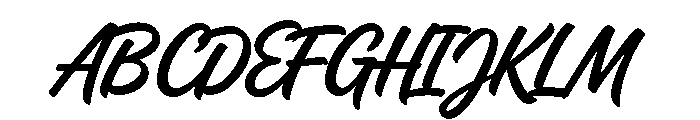 CoolBrushPTX-Regular Font UPPERCASE
