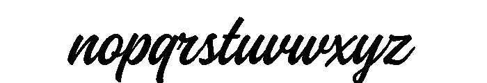 CoolBrushPTX-Regular Font LOWERCASE