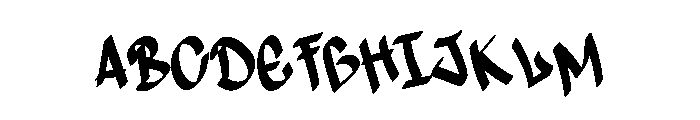Cooling Period Font UPPERCASE