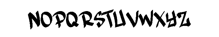 Cooling Period Font UPPERCASE