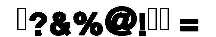 Cooper Black Regular Font OTHER CHARS