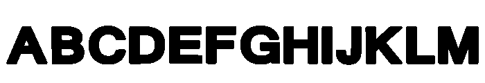 Cooper Black Regular Font UPPERCASE