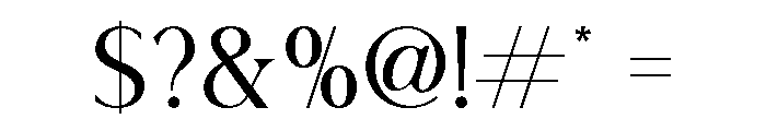 Coragone Regular Font OTHER CHARS