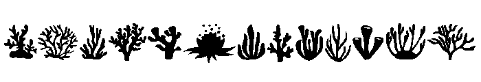 Coral Silhouettes FONT