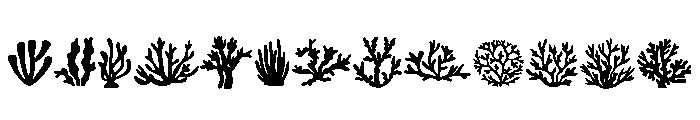 Coral Silhouettes Font LOWERCASE