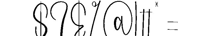 Coraline Font OTHER CHARS