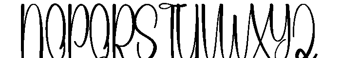 Coraline Font UPPERCASE