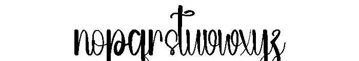 Coraline Font LOWERCASE