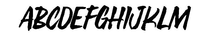 Core Rush Regular Font UPPERCASE