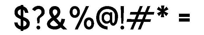 Coreto Regular Font OTHER CHARS