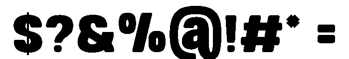 Corge Bold Font OTHER CHARS