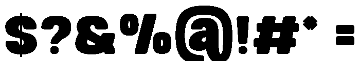 Corge Extra Bold Font OTHER CHARS