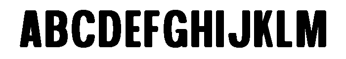Corge Regular1 Font UPPERCASE