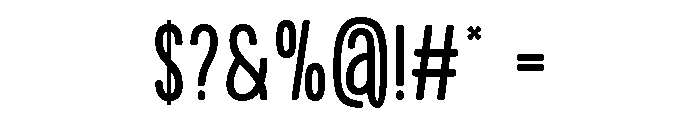 Corge Thin Font OTHER CHARS