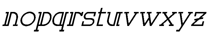 Corina Elegant Italic Font LOWERCASE