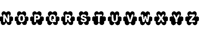 Cork Regular Font LOWERCASE
