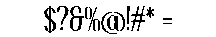 Corn_flower Font OTHER CHARS
