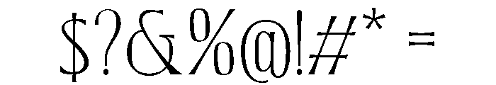 Corner Stories Regular Font OTHER CHARS