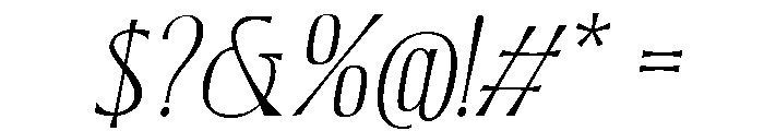 Corner Stories Slanted Font OTHER CHARS